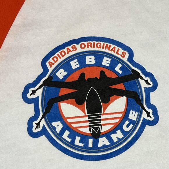 Star Wars Adidas Shirt Men M Rebel Alliance Rogue Squadron Luke Skywalker X Wing - Picture 6 of 13